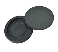 DECORNIJIA Creative Round Inkstone with Cover for Chinese Calligraphy Students and Painting Lovers Durable Satin Surface Inkslab for Easy Ink Grinding and Traditional Writing Practice