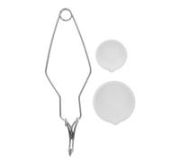 DECORNIJIA Crucible Kit High Temperature Resistant Melting Bowls for Gold Silver with Flask Tongs Dual Set for DIY Jewelry Making and Metalworking