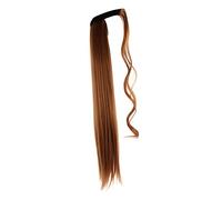 DECORNIJIA Curly Ponytail Extension Synthetic Hairpiece Wrap Around Tail for Women Lightweight Wavy Hair Extension with Hook and Look Design Natural Fullness and Washable and Soft Hairpiece