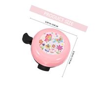 DECORNIJIA Cute Cartoon Bike Bell for Metal and Plastic Loud Crisp Sound Bicycle Accessory for Mountain Vintage Bikes Cycling Gear