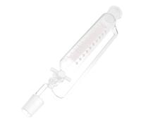 DECORNIJIA Cylindrical Glass Separatory Funnel with Ptfe Stopcock for Laboratory Liquid Separation and Distillation Borosilicate High-pressure Distiller Device for Scientific Experiments and