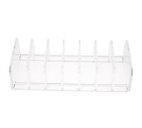 DECORNIJIA Divided Eyeshadow Box Transparent Makeup Organizer with Compartment Design for Easy Access to Cosmetics for Home Office and Craft Room Storage