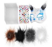 DECORNIJIA DIY Kit for Beginners Complete Crafting Material for Painting Decorating Creative Role Play Comfortable Animal Dress Up Mask for Parties Cosplay and Holiday Fun