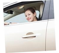 DECORNIJIA Driver Side Door Handle Cover Cap for Land Range Sport Plastic Exterior Protection Easy Installation Door Lock Bezel Replacement White