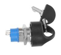 DECORNIJIA Easy Pull Ignition Switch Lock with Keys for Mobility Scooters Black Replacement Starter Key Set Compatible with Pride Elderly Scooter User Friendly