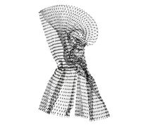 DECORNIJIA Elastic Rhinestone Headbands for Handmade Crystal Mesh Hair Wraps with Hollow out Design and Dynamic Tassels for Nightclub Events and Weddings