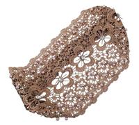 DECORNIJIA Elegant Plum Blossom Pattern Hairband Decorative Headband with Artificial Pearl and Lace, Stretchy Elastic Band to Fix Your Hair, for Graduation Period and Daily Life