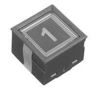 DECORNIJIA Elevator Button Replacement Kit Dc24V 1St Push Button with Green Light Square Elevator Accessories for Home and Office Hardware