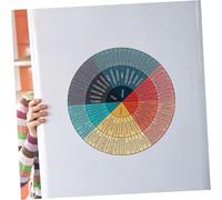 DECORNIJIA Emotion Wheel Laptop Decal Self-Adhesive Feelings Chart Sticker for Kindergarten Classroom Emotional Awareness Teaching Tool Vibrant Decorative Computer Sticker