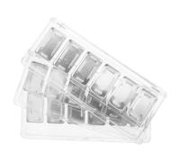 DECORNIJIA Empty Eyeshadow Palette Organizer 3 Sets 6-Slot Acrylic Case with Aluminum Pans for Professional Makeup Artists and Travel Use