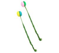 DECORNIJIA Ergonomic Plastic Back Scratcher and Massage Hammer 2pcs Set for Itch Relief and Body Massage, Manual Back Tickle Tool Suitable for Adults