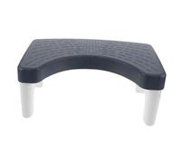 DECORNIJIA Ergonomic Toilet Foot Stool for Adults and Slip Bathroom Step Stool in Blue and White Stable Squatting Aid for Comfortable and Healthy Toilet Posture