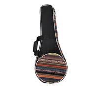 DECORNIJIA Ethnic Style Mandolin Instrument Backpack Sturdy Oxford Cloth and Comfortable Handle for Travel and Storage