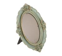 DECORNIJIA European Style Resin Oval Photo Frame Vintage Antique Bronze Finish with Intricate Carvings Fade-resistant Wall Hanging and Tabletop Display for Home Decor and Family Memories