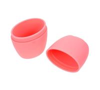 DECORNIJIA Face Massage Ice Lattice Mold Silicone Roller for Facial Skin Lifting Cold Compress Manual Massager Rose Pattern, Vibrant Orange for Skincare and Puffiness Relief