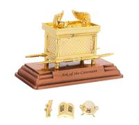 DECORNIJIA Faith-inspired Holy Jewish Decor Ark Covenant Statue Small Realistic Religious Tabletop Ornament for Home Office Synagogue Display and Cultural Collection