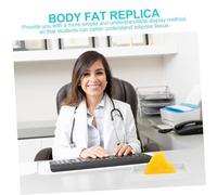 DECORNIJIA Fat Display Model with Base for Teaching Fitness and Nutrition Tpe Material Human Fat Demonstration Tool for Classroom and Medical Students