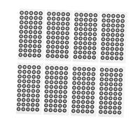 DECORNIJIA Film High Resistant Calibration Tear Scanner Reflectivity Reusable 400pcs Reflective Points Dot Markers for Pet Tracking Markers for Accurate Scanning 3d