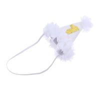 DECORNIJIA First Birthday Crown Hat for Boys Soft Elastic Fabric Headband Fit Gentle Lightweight Party Accessory and Photo Prop for One Year Old Celebration