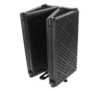 DECORNIJIA Five-door Microphone Soundproof Cover with Folding Panels Abs EVA Material Noise Reduction Shield for Studio Recording Portable Lightweight Isolation Booth for Desktop Use