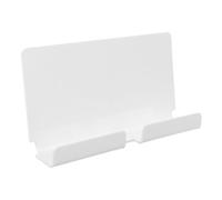 DECORNIJIA Flat Panel Wall Mount Adhesive Tablet Holder Wall Mount for Smartphones Tablets Charging Hole Cable Management Groove Design for Bedside Use