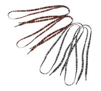 DECORNIJIA Flat Shoe Laces Polyester Material 2 Pairs Featuring Tiger and Snake Patterns for Sneakers and Footwear Ideal for Sports and Social Events