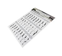 DECORNIJIA Flute Learning Guide Chord Chart for Beginner Practical Flute Note Chart Poster Suitable for Music Study and Teaching
