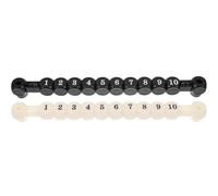 DECORNIJIA Foosball Scorekeeper Bars 2pcs Portable Table Soccer Score Counters with Black and White Markers for Tabletop Football Game Accessories