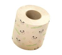 DECORNIJIA Funny Panda Printed Bamboo Toilet Paper Roll Cute Decorative Tissue for Bathroom Fine Texture Clear Non-Fading Patterns Suitable for Home Classroom Restaurant Use