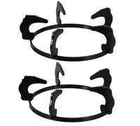 DECORNIJIA Gas Stove Wok Ring Stand 2pcs Cast Iron Sturdy Wok Support Rack for Four-foot Hob Frame Kitchen Accessories Pan Holder for Small Pots