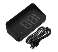 DECORNIJIA Green Hud Car Speedometer with GPS Vehicle Dashboard Display USB Plug-in Night-friendly LCD Screen Distance Tracking and Built Compass for Cars and Trucks