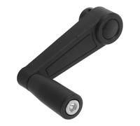 DECORNIJIA Grinding Crank Handle Folding Down Crank Handle Replacement Height Adjuster Round Hole Black