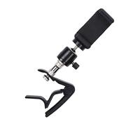 DECORNIJIA Guitar Phone Mount Holder Capo Adapter for Musicians Practicing Horizontal Vertical Installation for Acoustic Electric Classical Guitar Use during Song Performance Teaching