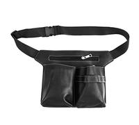 DECORNIJIA Hair Stylist Scissors Pouch with Waist Strap Hair Cutting Tool Organizer Bag for Salon Barber Professional Hairdresser Storage Case Black