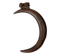DECORNIJIA Hand Carved Wood Hair Stick for Women Lightweight Moon Hairpin with Smooth Surface Elegant Bun Holder for Hanfu Styling Comfortable Scalp Friendly Hair Accessory Versatile