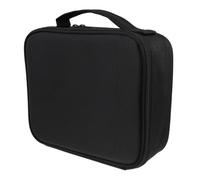 DECORNIJIA Hand-held Makeup Brush Storage Box Large Capacity Cosmetic Organizer Travel Toiletry Holder Portable Makeup Tool Bag for Home and Travel Use