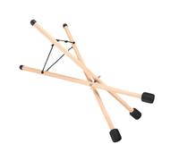 DECORNIJIA Hand Pan Tripod Stand Tongue Drum Folding Support Wooden Stable Structure with Rubber Caps and Sponge Easy Carry Tripod Design for Concert Performance