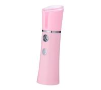 DECORNIJIA Handheld Nano Facial Steamer USB Rechargeable Face Humidifier Pore Cleaner Pink Cold Mist Sprayer for Moisturizing Skincare and Facial Spa at Home