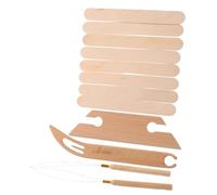 DECORNIJIA Handmade Beech Wood Weaving Shuttle Kit Lightweight Knitting Tools Set for DIY Craft Accessories Smooth Edges for Effortless Scarf and Tapestry Weaving Sustainable Craft Supplies