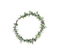 DECORNIJIA Handmade Garland Headband Wedding Tiaras for Bride Bridal Headband Leaf Hairband Crowns Women Head Band Wreaths Garlands Beautiful Bride Green