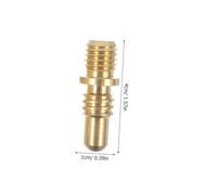 DECORNIJIA Heavy Duty Copper Pool Cue Joint Screws Stable Billiard Cue Extension Inserts for Secure Fit and Enhanced Striking Power