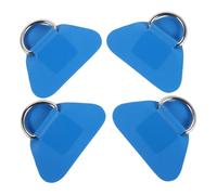 DECORNIJIA Heavy Duty Inflatable D-ring Patch with Triangle Cord Hooks for Sup Kayak Canoe Paddle Board Accessories, Blue Pvc Rope Holder for Outdoor Water Sports