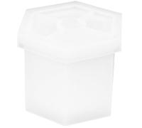 DECORNIJIA Hexagon Silicone Mold Set for Epoxy Resin Planter and Coaster DIY Flowerpot Casting Mold for Desktop Decor and Makeup Brush Holder for Indoor Gardening and Crafting