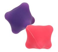 DECORNIJIA Hexagonal Silicone Hand Massage Balls 2pcs Set for Acupoint Therapy Hand Care Stress Relief Finger Exercise Tool for Rehabilitation and Muscle Recovery