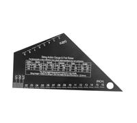 DECORNIJIA High Precision Guitar Fret Rocker and String Action Gauge Ruler for Electric and Acoustic Guitars Versatile Fret Leveling Tool with Graduations for Accurate String Height