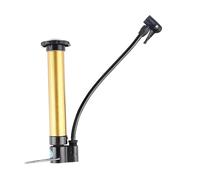 DECORNIJIA High Pressure Bike Pump Mini Handheld Air Supply Inflation Pump Durable Iron Frame to Floor Portable for Bicycle Cycling Golden