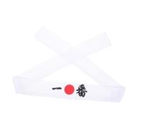 DECORNIJIA Japanese Karate Headband Reusable Breathable Chef Headwear White Ninja Hachimaki for Martial Arts, Sports Training, Cooking, and Fitness