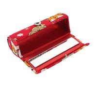 DECORNIJIA Japanese Style Lipstick Holder with Mirror Portable Lipstick Case for Women Compact and Lightweight for Valentine Day and Celebrations