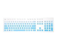 DECORNIJIA Keyboard Protector Silicone Cover Film for Kb216 Wired Keyboard Waterproof Dustproof Typing Protection Gradient Blue