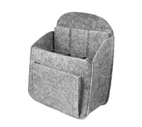 DECORNIJIA Large Light Grey Felt Storage Bag Multipurpose Travel Organizer with Compartments for Tablets and Accessories Lightweight Pouch for Convenient Packing and Space Saving